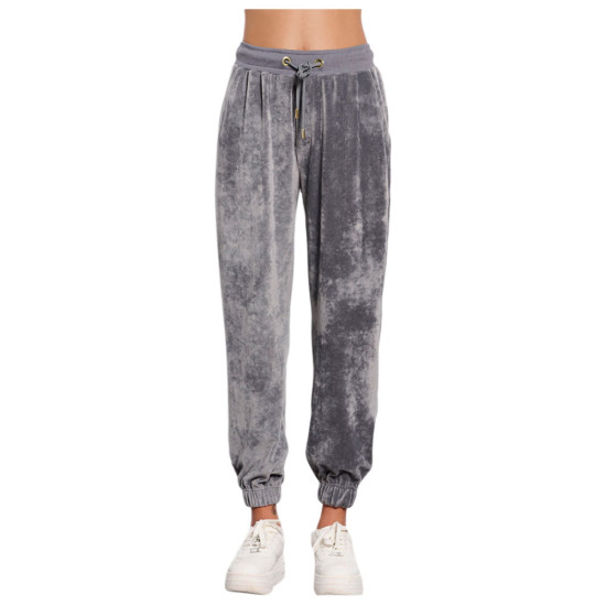 Bodytalk Γυναικείο παντελόνι φόρμας Jogger High-Waisted Velvet Sweatpants